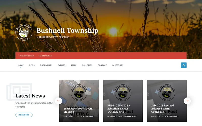 The Bushnell Township website